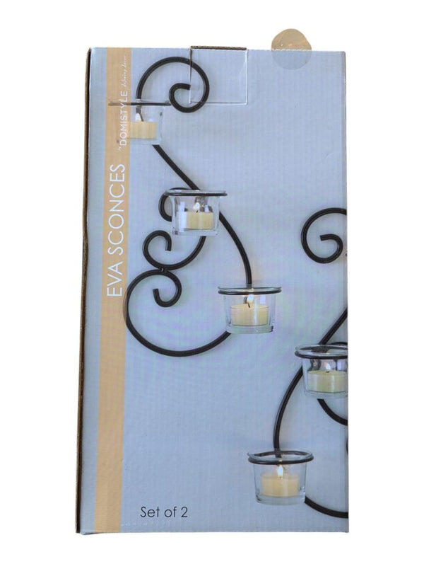Domistyle Eva Wall Sconces – 2 Unopened Boxes – 4 Sconces Total