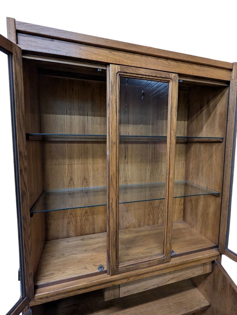 Gerard Collin Oak Display Cabinet with Glass Shelves