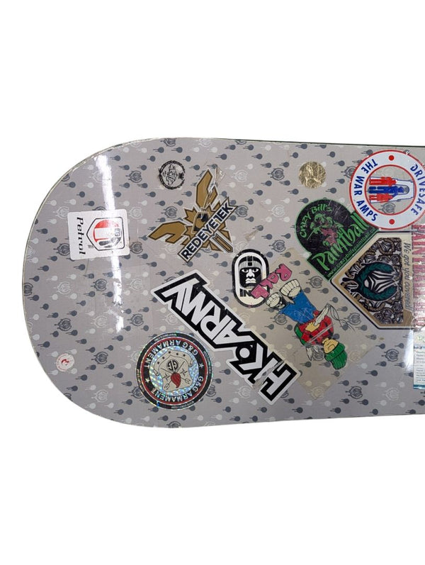 Snowboard with Green & Black Graphics