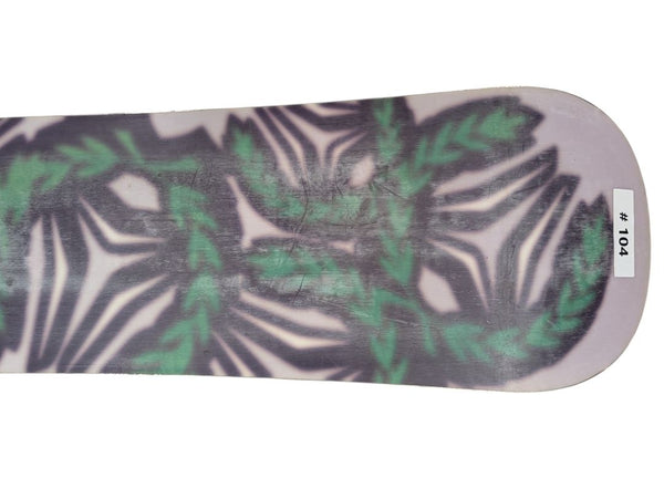 Snowboard with Green & Black Graphics