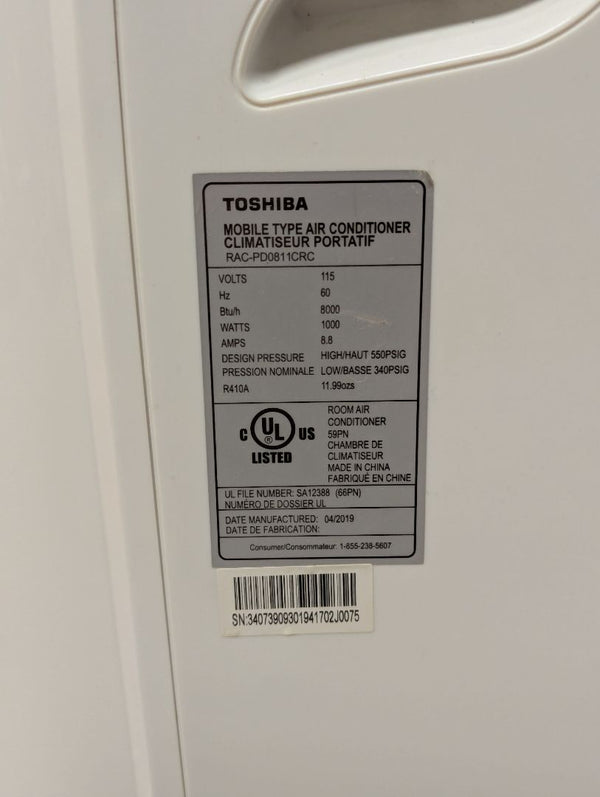 Toshiba Portable Air Conditioner