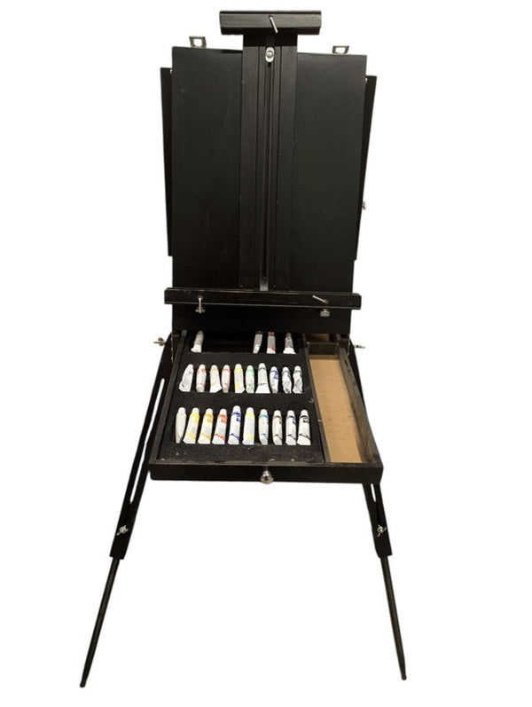 Portable Wooden Artist Easel & Paint Storage Box
