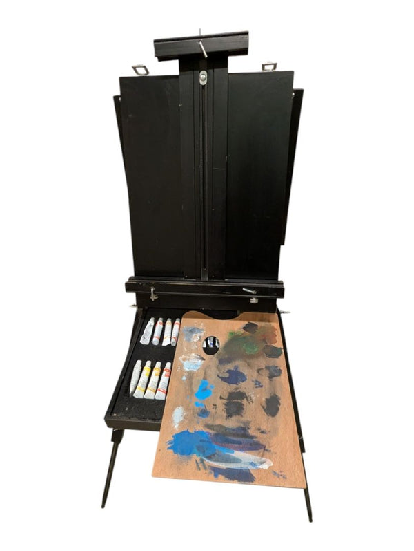 Portable Wooden Artist Easel & Paint Storage Box