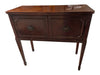 Vintage Mahogany-toned Two-Door Console Cabinet / Side Table
