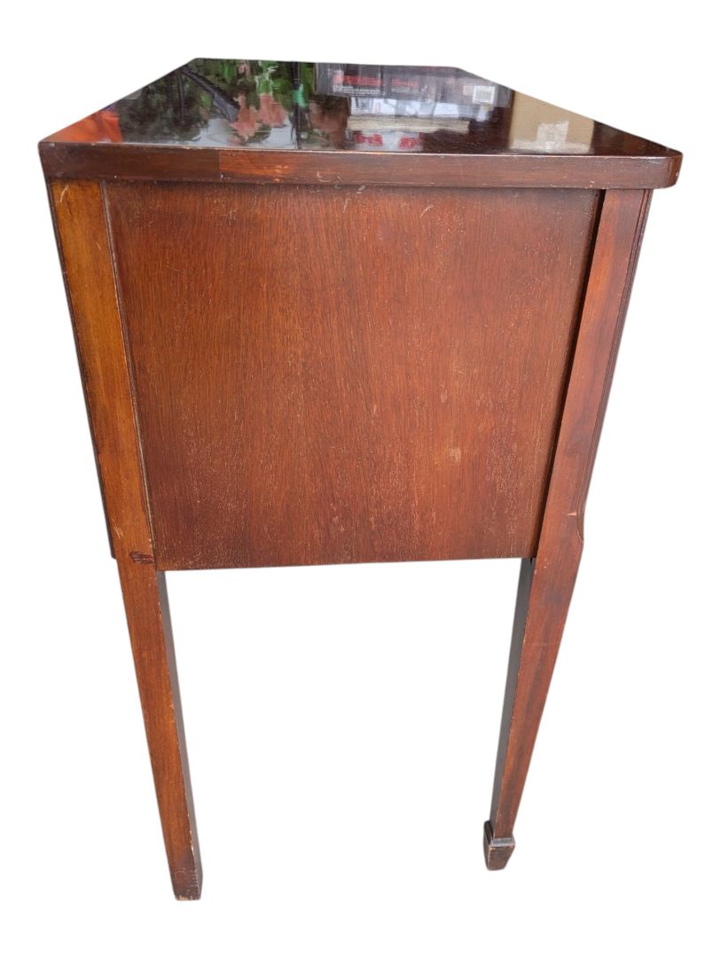 Vintage Mahogany-toned Two-Door Console Cabinet / Side Table