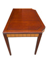 Traditional Wood Writing Desk / Console Table with Inlaid Detail