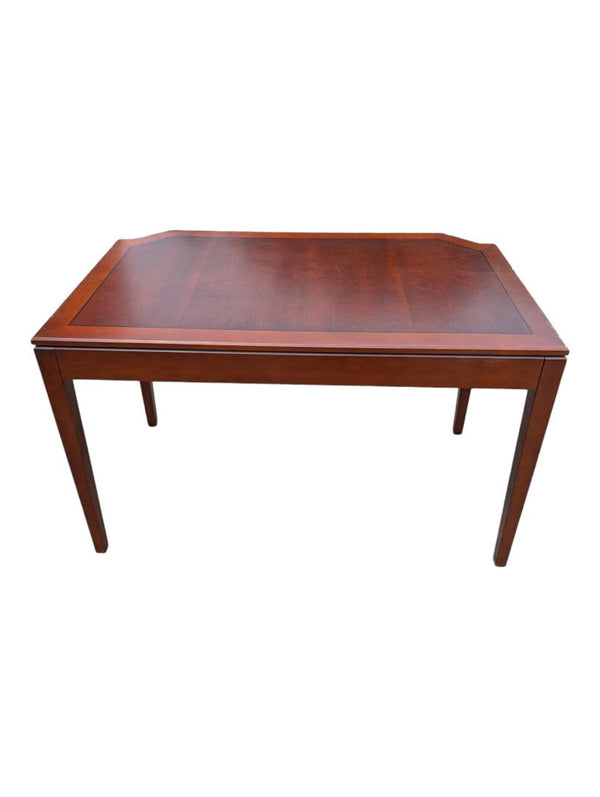 Traditional Wood Writing Desk / Console Table with Inlaid Detail