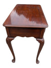 Vintage Queen Anne Style Two-Drawer Writing Desk / Accent Table