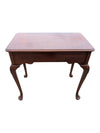 Vintage Queen Anne Style Two-Drawer Writing Desk / Accent Table