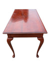 Traditional Cherry-Finish Writing Desk with Cabriole Legs
