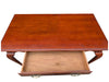 Traditional Cherry-Finish Writing Desk with Cabriole Legs