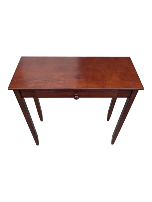 Vintage One-Drawer Wood Console Table