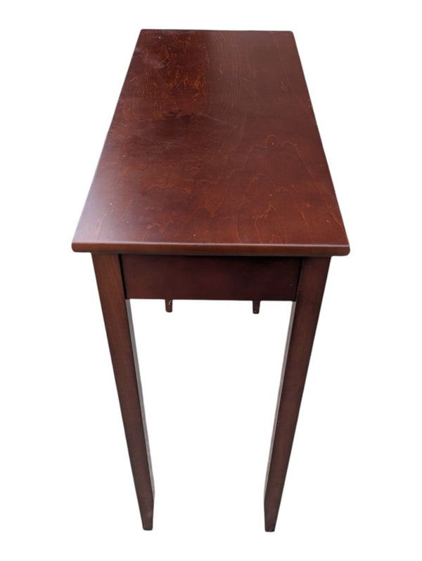 Vintage One-Drawer Wood Console Table