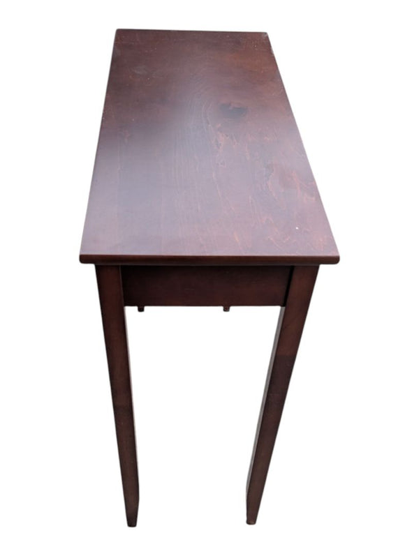 Vintage One-Drawer Wood Console Table