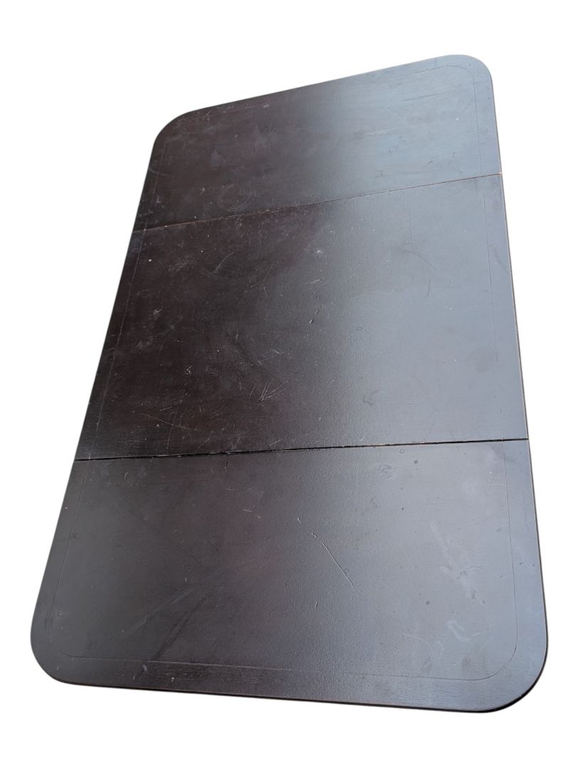 Vintage Black Drop-Leaf Side Table with Drawer
