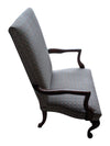 Traditional High-Back Upholstered Armchair