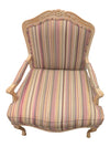Vintage French Provincial Style Upholstered Armchair