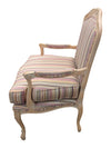 Vintage French Provincial Style Upholstered Armchair