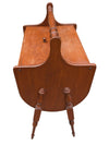 Vintage Wood Sewing / Knitting Stand with Folding Storage Compartments