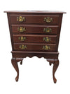 Traditional Four-Drawer Queen Anne Style Chest on Cabriole Legs