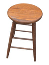 Vintage Solid Wood Round Counter Stool