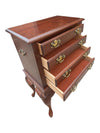 Traditional Four-Drawer Queen Anne Style Chest on Cabriole Legs