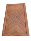 Vintage Two-Tier Barley Twist End Table with Parquetry Top