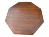 Vintage Octagonal Extendable Wood Dining / Game Table with External Leaf