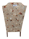 Traditional Floral Upholstered Wingback Armchair