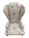 Traditional Floral Upholstered Wingback Armchair