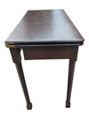 Vintage Mahogany-Style Drop-Leaf Pembroke Side Table with Drawer