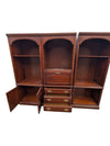 3-Piece Traditional Modular Wall Unit with Drop-Front Desk & Storage