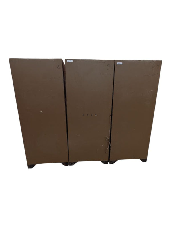 3-Piece Traditional Modular Wall Unit with Drop-Front Desk & Storage