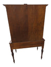 Traditional Wood & Glass Display Cabinet with Eagle Finial