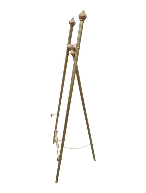 Tall Vintage Brass Display Easel / Art Stand