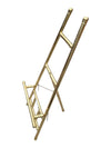 Vintage Brass-Finish Floor Easel / Art Display Stand