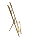 Vintage Brass-Finish Floor Easel / Art Display Stand