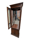 Traditional Wood & Glass Curio Display Cabinet