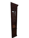 Traditional Wood & Glass Curio Display Cabinet