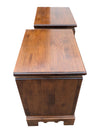 Pair of Traditional Two-Drawer Wood Nightstands