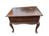 Pair of Traditional Wood End Tables with Cabriole Legs