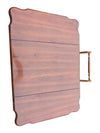 Vintage Drop-Leaf Wooden Tea Cart with Serving Tray