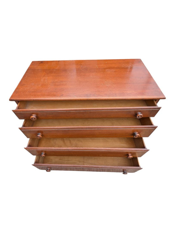 Traditional Four-Drawer Wood Dresser / Chest of Drawers