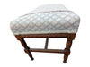 Vintage Carved Wood Upholstered Piano / Vanity Bench