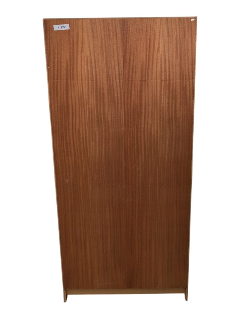 Tall Narrow Wooden Bookcase with Six Shelves