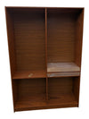 Large Mid-Century Style Double Bookcase / Display Shelving Unit