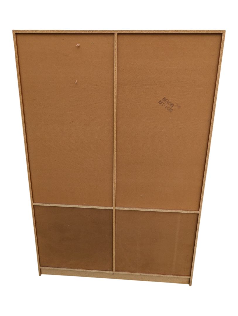 Large Mid-Century Style Double Bookcase / Display Shelving Unit
