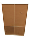 Large Mid-Century Style Double Bookcase / Display Shelving Unit