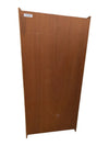 Tall Narrow Wood Bookcase with Five Open Shelves