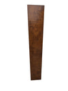 Tall Narrow Wood Bookcase with Five Open Shelves